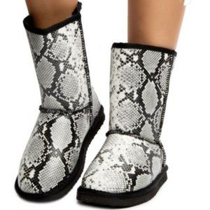 Lizzard Print Booties